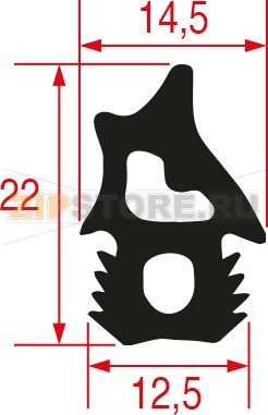 DOOR GASKET FOR OVEN 1990 mm 