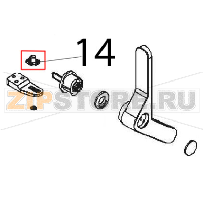 Bottom door support Angelo Po FX101E1 Bottom door support Angelo Po FX101E1Запчасть на деталировке под номером: 14