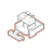 Cursore supporto micro grigio Saeco Stratos