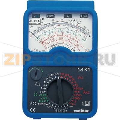 Мультиметр аналоговый, водонепроницаемый, IP65, CAT II, 1000 В, CAT III, 600 В Metrix MX1 