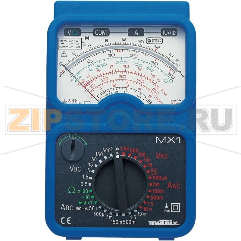 Мультиметр аналоговый, водонепроницаемый, IP65, CAT II, 1000 В, CAT III, 600 В Metrix MX1 