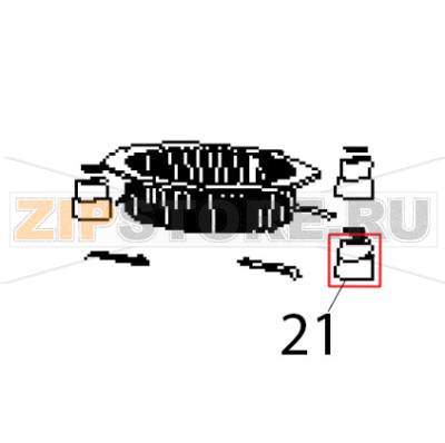 Foot Hurakan HKN-HBH850 Foot Hurakan HKN-HBH850Запчасть на деталировке под номером: 21
