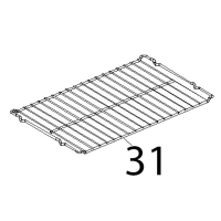 Griglia GN1/1, pana inox brillantata Unox XVC 104