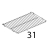 Griglia GN1/1, pana inox brillantata Unox XVC 104
