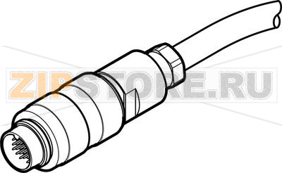 Кабель соединительный 10 м Festo NEBS-SM16G24-K-10-N-LE24 
