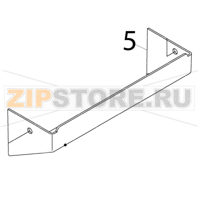 Drain guide Hoshizaki IM-65NE Drain guide Hoshizaki IM-65NEЗапчасть на деталировке под номером: 5