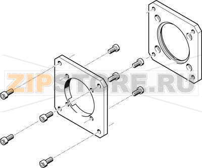 Фланец электродвигателя Festo EAMF-A-62A-80G 