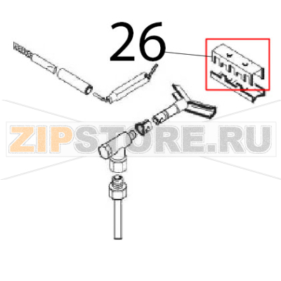 Cable rear bracket Angelo Po 0A1FR1G Cable rear bracket Angelo Po 0A1FR1GЗапчасть на деталировке под номером: 26