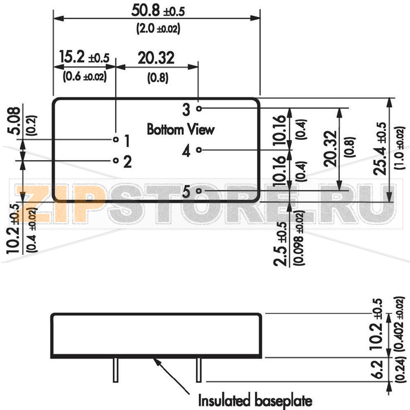 Преобразователь DC/DC Traco Power TEL 15-1223 