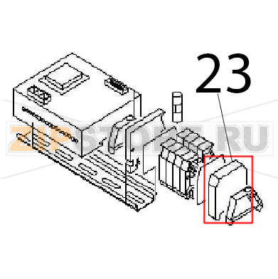 Ground terminal Angelo Po 04WFR3ED Ground terminal Angelo Po 04WFR3EDЗапчасть на деталировке под номером: 23