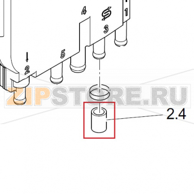 Verschlusskappe; DN10X2,0X19 Winterhalter UC-M Verschlusskappe; DN10X2,0X19 Winterhalter UC-MЗапчасть на деталировке под номером: 2.4Название запчасти на немецком языке: Verschlusskappe; DN10X2,0X19 Winterhalter UC-M
