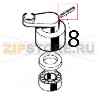 Roll pin Angelo Po C165D Roll pin Angelo Po C165DЗапчасть на деталировке под номером: 8