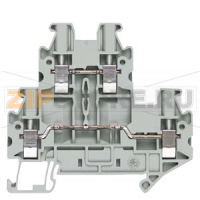 Two-tier terminals with screw terminal Terminal size 4.0 mm2 Terminal width 6.2 mm Color gray Siemens 8WH1020-0AG00