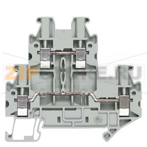 Two-tier terminals with screw terminal Terminal size 4.0 mm2 Terminal width 6.2 mm Color gray Siemens 8WH1020-0AG00 