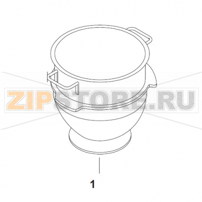 Дежа 40л нержавейка Bear Varimixer AR40 VL-1S                                                                     Дежа 40л нержавеющая сталь Bear Varimixer AR40 VL-1SЗапчасть на сборочном чертеже под номером: 1Название запчасти на датском&nbsp;языке: 40L Bowl Stainless Steel Bear Varimixer AR40 VL-1S