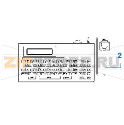 Клавиатура KP-200 Plus TSC TTP-2410MT Клавиатура KP-200 Plus TSC TTP-2410MTЗапчасть на сборочном чертеже под номером: 2Название запчасти на английском языке: KP-200 Plus, stand-alone keyboard unit