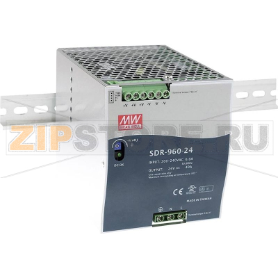 Блок питания на DIN-рейку, 48 В, 20 А, 960 Вт Mean Well SDR-960-48 