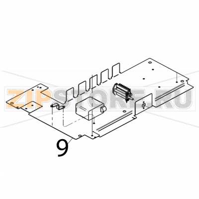 Electric components support Fagor CO-500 DD Electric components support Fagor CO-500 DDЗапчасть на деталировке под номером: 9Название запчасти Fagor на английском языке: Electric components support CO-500 DD.