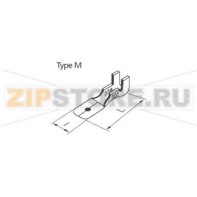 Наконечник плоский 6.3 мм, 0.8 мм, 180°, цвет: металлик, 100 шт Lapp 63501530 