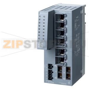 SCALANCE XC106-2, Unmanaged IE switch, 6x 10/100 Mbit/s RJ45 ports, 2x 100 Mbit/s Multimode SC, LED diagnostics, error-signaling contact with set button, redundant Power supply Manual available as a download Siemens 6GK5106-2BD00-2AC2 