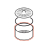 Contenitore resina sist. intafil Saeco Royal Classic