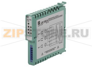 Компонент цифрового входа Digital Input LB1102A Pepperl+Fuchs SlotsOccupied slots1SupplyConnectionbackplane busRated voltage12 V DC , only in connection with the power supplies LB9***Power consumption0.5 WInternal busConnectionbackplane busInterfacemanufacturer-specific bus to standard com unitDigital inputNumber of channels3Sensor interfaceConnectionNAMUR sensorConnection [2]volt-free contactConnection [3]active binary signal 24 V DCConnectionchannel I: 1+, 4- channel II: 2+, 5- channel III: 3+, 6-Rated valuesacc. to EN 60947-5-6 (NAMUR)Switching point/switching hysteresis1.2 ... 2.1 mA / &plusmn 0.2 mAVoltage8.2 VInternal resistor1 k&OmegaLine fault detectioncan be switched on/off for each channel via configuration toolConnectionmechanical switch with additional resistors (see connection diagram) proximity switches without additional wiringShort-circuit< 360 &OmegaOpen-circuit< 0.35 mAMinimum pulse duration20 msIndicators/settingsLED indicatorLED green: supply LED red: line fault, per channel LED yellow: signal (status), per channelDirective conformityElectromagnetic compatibilityDirective 2014/30/EUEN 61326-1ConformityElectromagnetic compatibilityNE 21Degree of protectionIEC 60529Ambient conditionsAmbient temperature-20 ... 60 °C (-4 ... 140 °F)Storage temperature-25 ... 85 °C (-13 ... 185 °F)Shock resistanceshock type I, shock duration 11 ms, shock amplitude 15 g, number of shocks 18Vibration resistancefrequency range 10 ... 150 Hz transition frequency: 57.56 Hz, amplitude/acceleration &plusmn 0.075 mm/1 g 10 cyclesfrequency range 5 ... 100 Hz transition frequency: 13.2 Hz amplitude/acceleration &plusmn 1 mm/0.7 g 90 minutes at each resonanceDamaging gasdesigned for operation in environmental conditions acc. to ISA-S71.04-1985, severity level G3Mechanical specificationsDegree of protectionIP20 when mounted on backplaneConnectionremovable front connector with screw flange (accessory)wiring connection via spring terminals (0.14&nbsp...&nbsp1.5&nbspmm2) or screw terminals (0.08&nbsp...&nbsp1.5&nbspmm2)Massapprox. 90 gDimensions16 x 100 x 102 mm (0.63 x 3.9 x 4 inch)Data for application in connection with hazardous areasEU-Type Examination CertificatePTB 03 ATEX 2042Marking II (1) G [Ex ia] IIC  II (1) D [Ex ia] IIICInputVoltage10.5 VCurrent35 mAPower92 mWCertificatePF 08 CERT 1234 XMarking II 3 G Ex nA IIC T4 GcGalvanic isolationInput/power supply, internal bussafe electrical isolation acc. to EN 60079-11, voltage peak value 375 VDirective conformityDirective 2014/34/EUEN 60079-0:2009 EN 60079-11:2007 EN 60079-15:2010 EN 61241-11:2006International approvalsATEX approvalPF 08 CERT 1234 X PTB 03 ATEX 2042UL approvalE106378Control drawing116-0321Approved forcUL (Canada): CL I Zn. 2 IIC IS circuits for CL I Zn. 0 IIC ULus (USA): CL I Div. 2 Grp. A, B, C, D IS circuits for CL I,  II, III Div. 1 Grp. A, B, C, D, E, F, GIECEx approvalBVS 09.0037XApproved forEx nA [ia Ga] IIC T4 Gc [Ex ia Da] IIICEAC approvalRussia: RU C-IT.MIII06.B.00129Marine approvalLloyd Register15/20021DNV GL MarineTAA0000034American Bureau of ShippingT1450280/UNBureau Veritas Marine22449/B0 BV