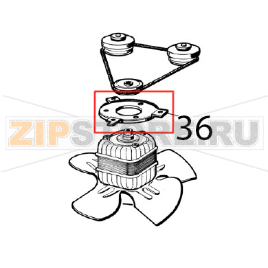 Motor bracket Ugolini Arctic Compact 8/1 Motor bracket Ugolini Arctic Compact 8/1Запчасть на деталировке под номером: 36