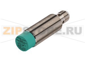 Индуктивный датчик Inductive sensor NJ8-18GM50-E-V1 Pepperl+Fuchs General specificationsSwitching functionNormally open (NO)Output typeNPNRated operating distance8 mmInstallationnon-flushOutput polarityDCAssured operating distance0 ... 6.48 mmActual operating distance7.2 ... 8.8 mm typ. 8 mmReduction factor rAl 0.42Reduction factor rCu 0.4Reduction factor r304 0.72Reduction factor rBrass 0.5Nominal ratingsInstallation conditionsA10 mmB54 mmC24 mmOperating voltage10 ... 60 VSwitching frequency0 ... 1000 HzHysteresis1 ... 10  typ. 6  %Reverse polarity protectionreverse polarity protectedShort-circuit protectionpulsingVoltage drop&le 3 VVoltage drop at ILVoltage drop IL = 100 mA, switching element on1.5 ... 2.5 V typ. 1.9 VOperating current0 ... 200 mALowest operating current0 mAOff-state current0 ... 0.5 mA typ. 0.01 mAOff-state current TU =40 °C, switching element off&le 100 &microANo-load supply current&le 9 mASwitching state indicatorLED, yellowFunctional safety related parametersMTTFd1410 aMission Time (TM)20 aDiagnostic Coverage (DC)0 %Approvals and certificatesUL approvalcULus Listed, General PurposeCSA approvalcCSAus Listed, General PurposeCCC approvalCertified by China Compulsory Certification (CCC)Ambient conditionsAmbient temperature-25 ... 70 °C (-13 ... 158 °F)Storage temperature-40 ... 85 °C (-40 ... 185 °F)Mechanical specificationsConnection typeConnector M12 x 1 , 3-pinHousing materialStainless steel 1.4305 / AISI 303Sensing facePBTHousing diameter18 mmDegree of protectionIP67