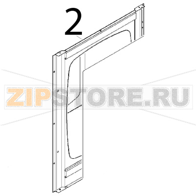 Oven counter door Angelo Po FM1221E1 Oven counter door Angelo Po FM1221E1Запчасть на деталировке под номером: 2