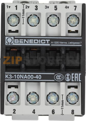КОНТАКТОР BENEDIKT/JAGER K3-10NA00-40 