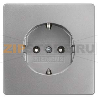 DELTA STYLE РОЗЕТКА ПЛАТИНОВЫЙ МЕТАЛЛИК Siemens 5UB1853-1