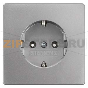 DELTA STYLE РОЗЕТКА ПЛАТИНОВЫЙ МЕТАЛЛИК Siemens 5UB1853-1 