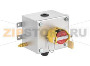 Модуль управления Control Unit Ex e, Stainless Steel, Emergency Stop LCS1.ERMZP.B.1 Pepperl+Fuchs Electrical specificationsOperating voltage250 V max.Operating current16 A max.Terminal capacity2.5 mm2Functionmushroom buttonColorredShroudplasticContact configuration1x NO / 1x NCUsage categoryAC12 - 12 ... 250 V AC - 16 AAC15 - 12 ... 250 V AC - 10 ADC13 - 12 ... 110 V DC - 1 ADC13 - 12 ... 24 V DC - 1ANumber of poles2Operator actionlatching , pull to releaseLockablepadlockable via shroudLabelingEMERGENCY STOP / NOT AUSMechanical specificationsHeight102 mm (A)Width116 mm (B)Depth85.5 mm (C)External dimension129 mm with operators (C1) 92.2 mm with screws (C2) 145 mm with mounting brackets (K)Fixing holes distance, height41 mm (G)Fixing holes distance, width130 mm (H)Enclosure coverfully detachableCover fixingM6 stainless steel hexagon head screwsFixing holes diameter6.1 mm (J)Degree of protectionIP66Cable entryNumber of cable entries1 x M20 in face A fitted with polyamide Ex e stopping plug1x M20 in face B fitted with polyamide Ex e cable glandDefined entry areaface A and face BMaterialEnclosure1.5 mm 316L, (1.4404) stainless steelFinishelectropolishedSealone piece closed cell neopreneMass1.5 kgMountingmouting brackets with 6.1 mm screw holesGroundingM6 internal/external brass grounding boltAmbient conditionsAmbient temperature-40 ... 55 °C (-40 ... 131 °F) @ T4 -40 ... 40 °C (-40 ... 104 °F) @ T6 Data for application in connection with hazardous areasEU-Type Examination CertificateCML 16 ATEX 3009 XMarking II 2 GD Ex db eb mb IIC T* Gb Ex tb IIIC T** °C Db T6/T80 °C @ Ta +40 °C T4/T130 °C @ Ta +55 °CInternational approvalsIECEx approvalIECEx CML 16.0008XEAC approvalTC RU C-DE.GB06.B.00567ConformityDegree of protectionEN 60529General informationSupplementary informationEC-Type Examination Certificate, Statement of Conformity, Declaration of Conformity, Attestation of Conformity and instructions have to be observed where applicable. For information see www.pepperl-fuchs.com.AccessoriesOptional accessoriesEngraved traffolyte tag labelEngraved AISI 316L stainless steel tag labelColor in-fill stainless steel tag label