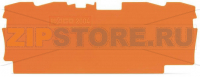 End and intermediate plate; 1 mm thick; orange Wago 2004-1492