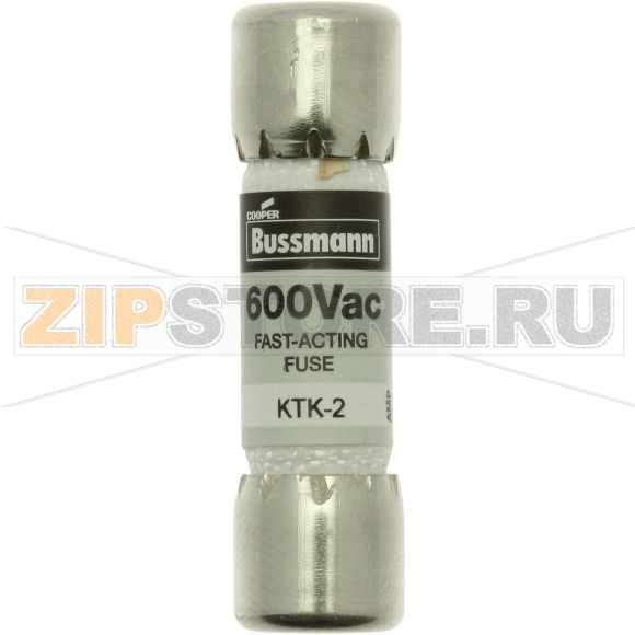 Предохранитель, 2 A, AC 600 В, 200 кА, 10x38 мм, UL, CSA, быстродействующий Eaton LIMITRON FAST A 