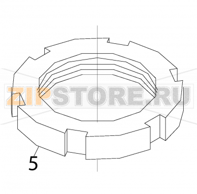 Grooved nut Fagor FI-80 Grooved nut Fagor FI-80Запчасть на деталировке под номером: 5Название запчасти Fagor на английском языке: Grooved nut FI-80.