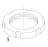 Grooved nut Fagor FI-80