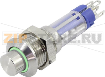 Кнопка, 1 шт TRU Components TC-GQ10-K-11E/B/24V/S203 