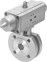 Кран шаровой с приводом Festo VZBC-25-FF-40-22-F0405-V4V4T-PS30-R-90-4-C