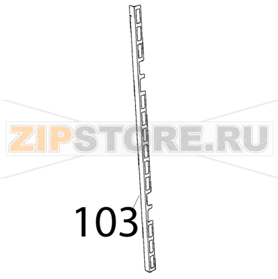 Lamiera inox rinforzo fianco Unox XVC 1005EP Lamiera inox rinforzo fianco Unox XVC 1005EPЗапчасть на деталировке под номером: 103