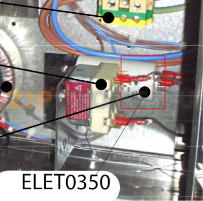 Kondensator ventilatormotor Zanolli Synthesis 11/65 VE Kondensator ventilatormotor Zanolli Synthesis 11/65 VEЗапчасть на деталировке под номером: ELET0350