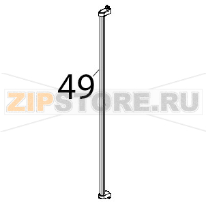 Barra illuminazione LED, L1000 Unox XVC 1005P Barra illuminazione LED, L1000 Unox XVC 1005PЗапчасть на деталировке под номером: 49
