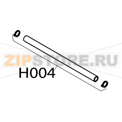 Drain pipe for appliance drip tray Convotherm OES 6.10 Drain pipe for appliance drip tray Convotherm OES 6.10Запчасть на деталировке под номером: H004