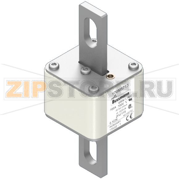 Предохранитель, 700 A, AC 690 В, 200 кА, size 2, 61x77x135 мм, aR, IEC UL Eaton FUSE 700A 690V 