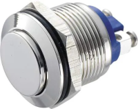 Кнопка антивандальная 48 В/DC, 2 А, 1 x выкл/вкл, без фиксации, IP65, 1 шт TRU Components GQ 16H-N