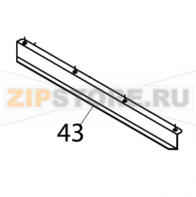 Soporte frontal Fagor ECO-200 Soporte frontal Fagor ECO-200Запчасть на деталировке под номером: 43Название запчасти Fagor на английском языке: Soporte frontal ECO-200.