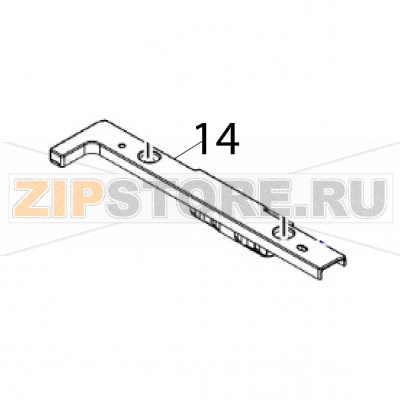 Hinge unit ribbon Sato CT408LX TT Hinge unit ribbon Sato CT408LX TTЗапчасть на деталировке под номером: 14Название запчасти на английском языке: Hinge unit ribbon Sato CT408LX TT.