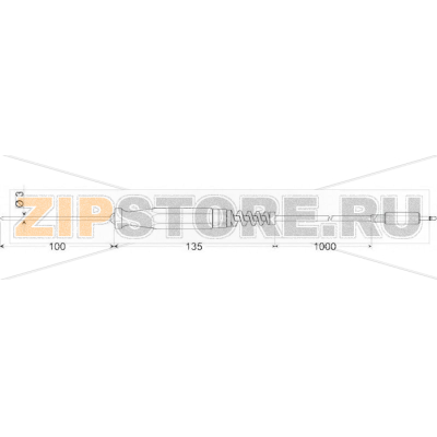 Датчик температуры, тип датчика: Pt1000, зонд: 100 мм, от -70 до 200°C Greisinger GES 175 
