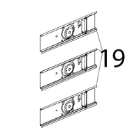Profilo porta motori zincato Unox XBC 804