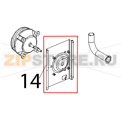Profilo sostegno motore L.M. Unox XF 188 Profilo sostegno motore L.M. Unox XF 188Запчасть на деталировке под номером: 14